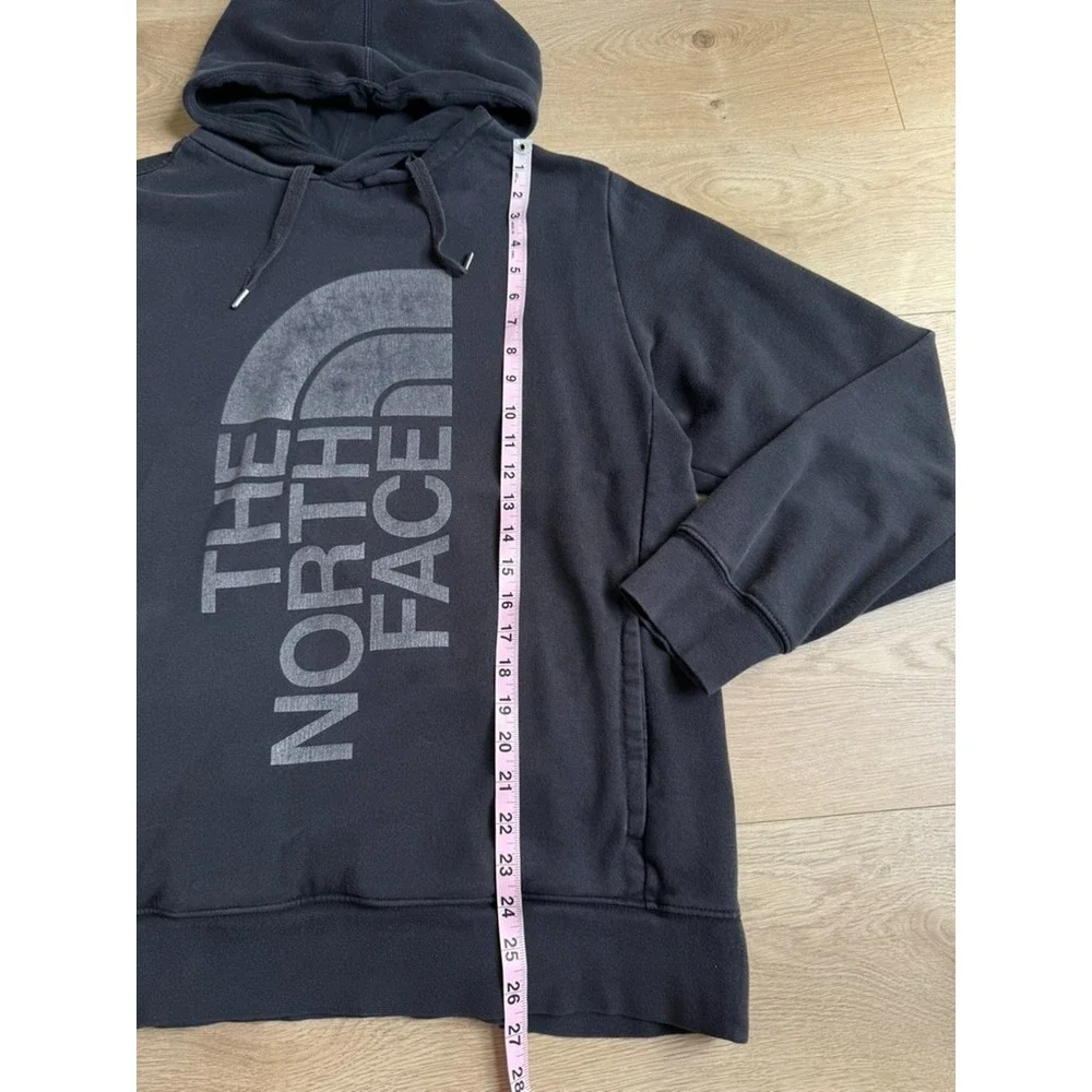 Mens The North Face trivet pullover hoodie black logo outdoors hiking size L